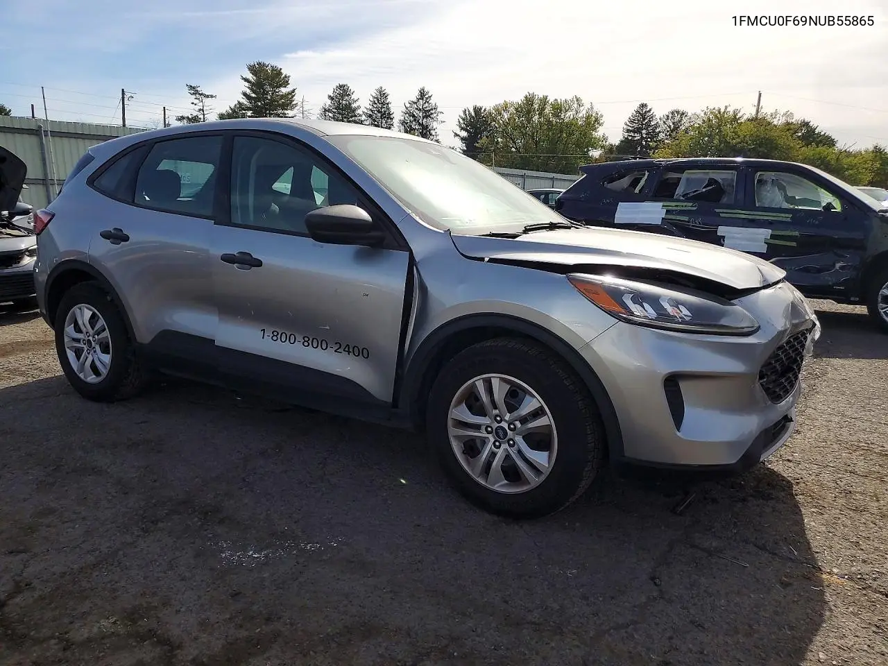 2022 FORD ESCAPE VIN 1FMCU0F69NUB55865 — фото 4