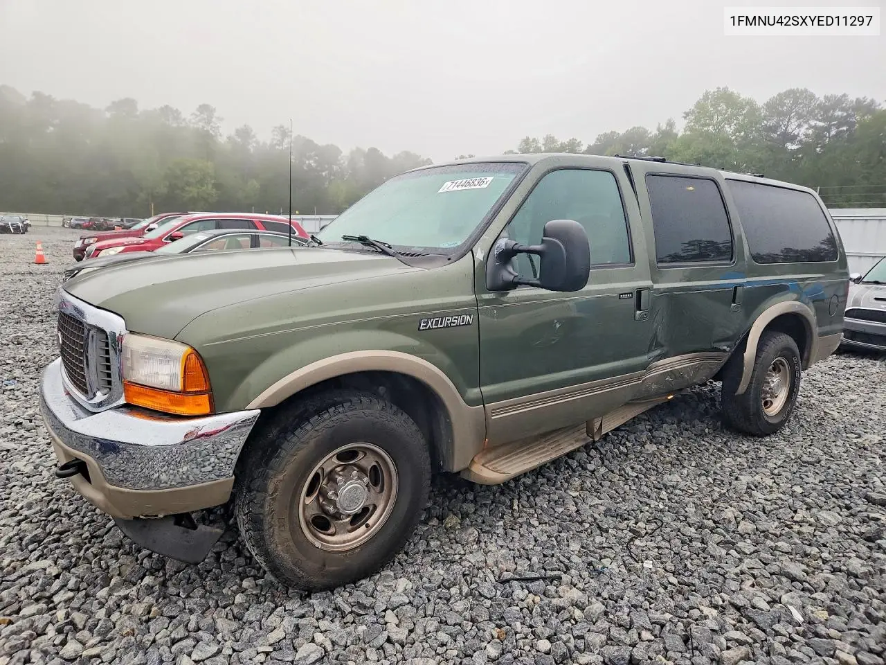 FORD EXCURSION 2000, VIN 1FMNU42SXYED11297