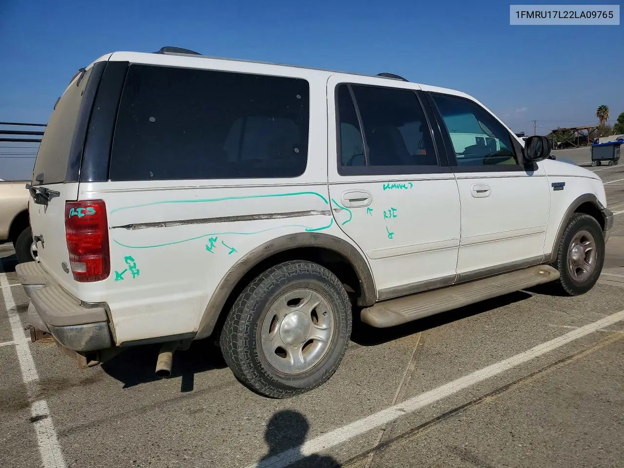 2002 FORD EXPEDITION VIN 1FMRU17L22LA09765 — фото 3