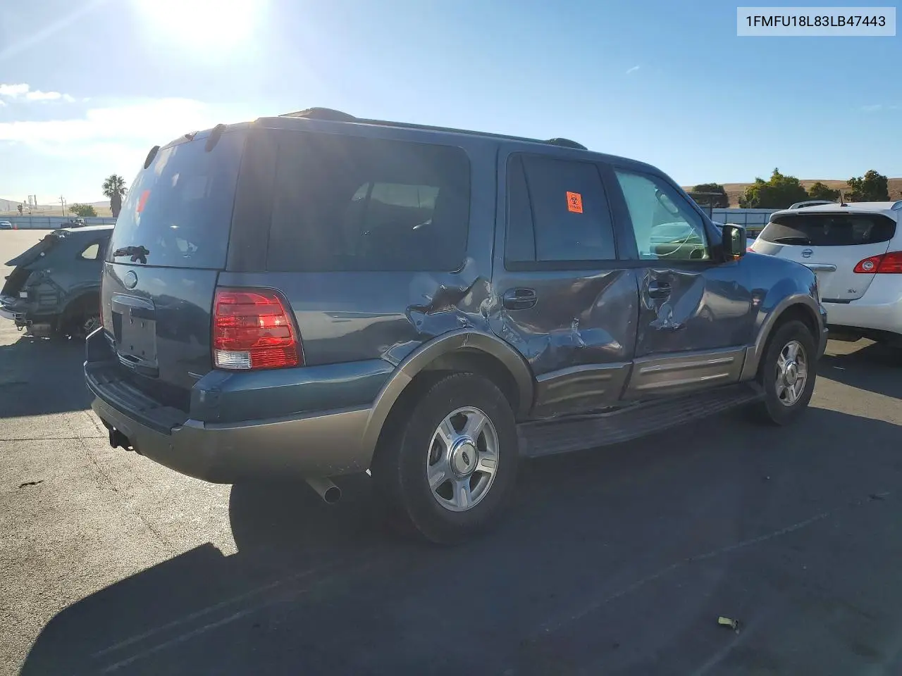 2003 FORD EXPEDITION VIN 1FMFU18L83LB47443 — фото 3
