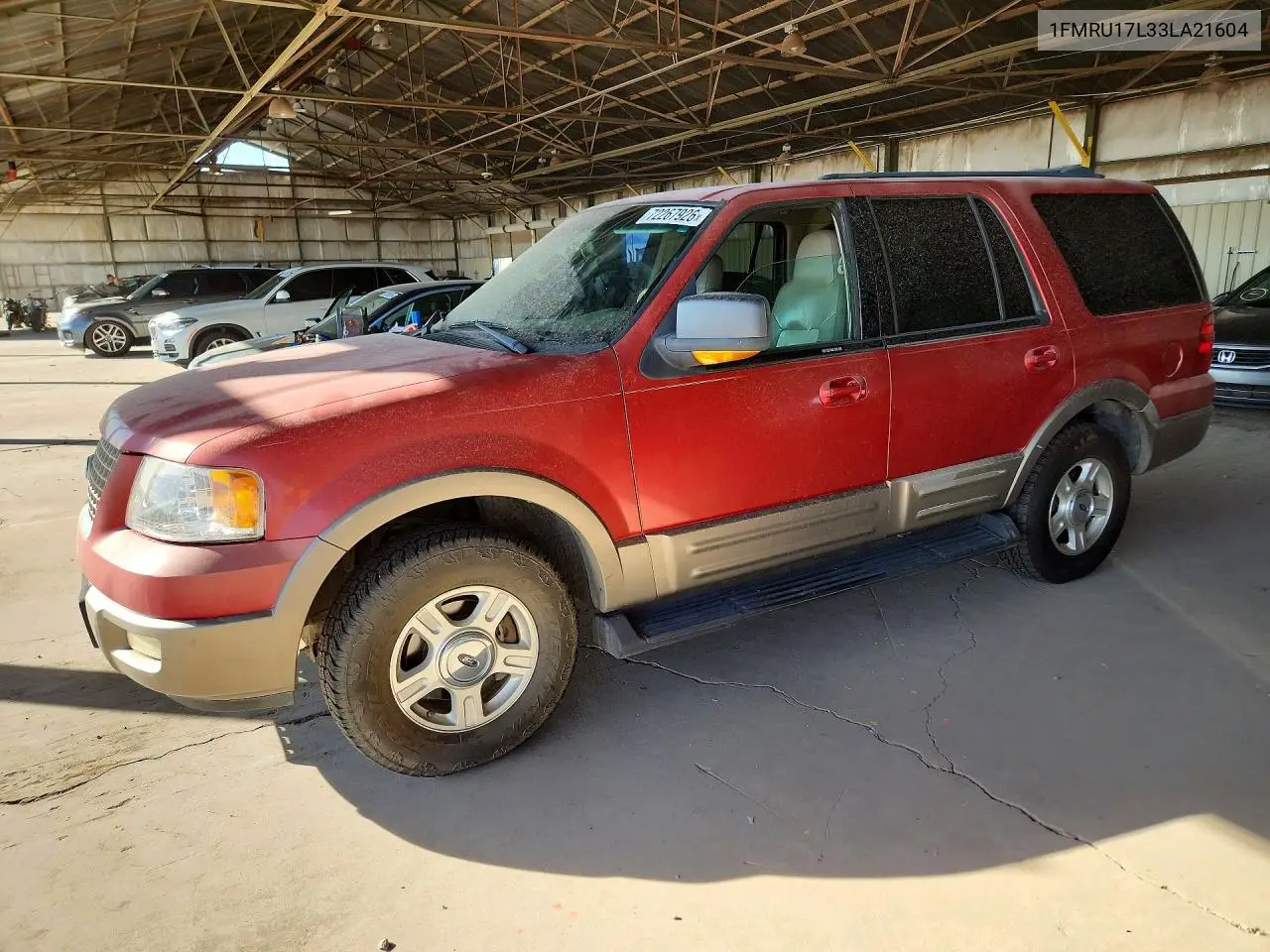 FORD EXPEDITION 2003, VIN 1FMRU17L33LA21604