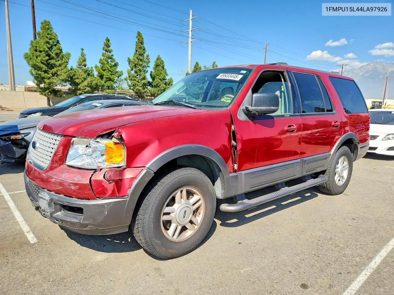 FORD EXPEDITION 2004, VIN 1FMPU15L44LA97926