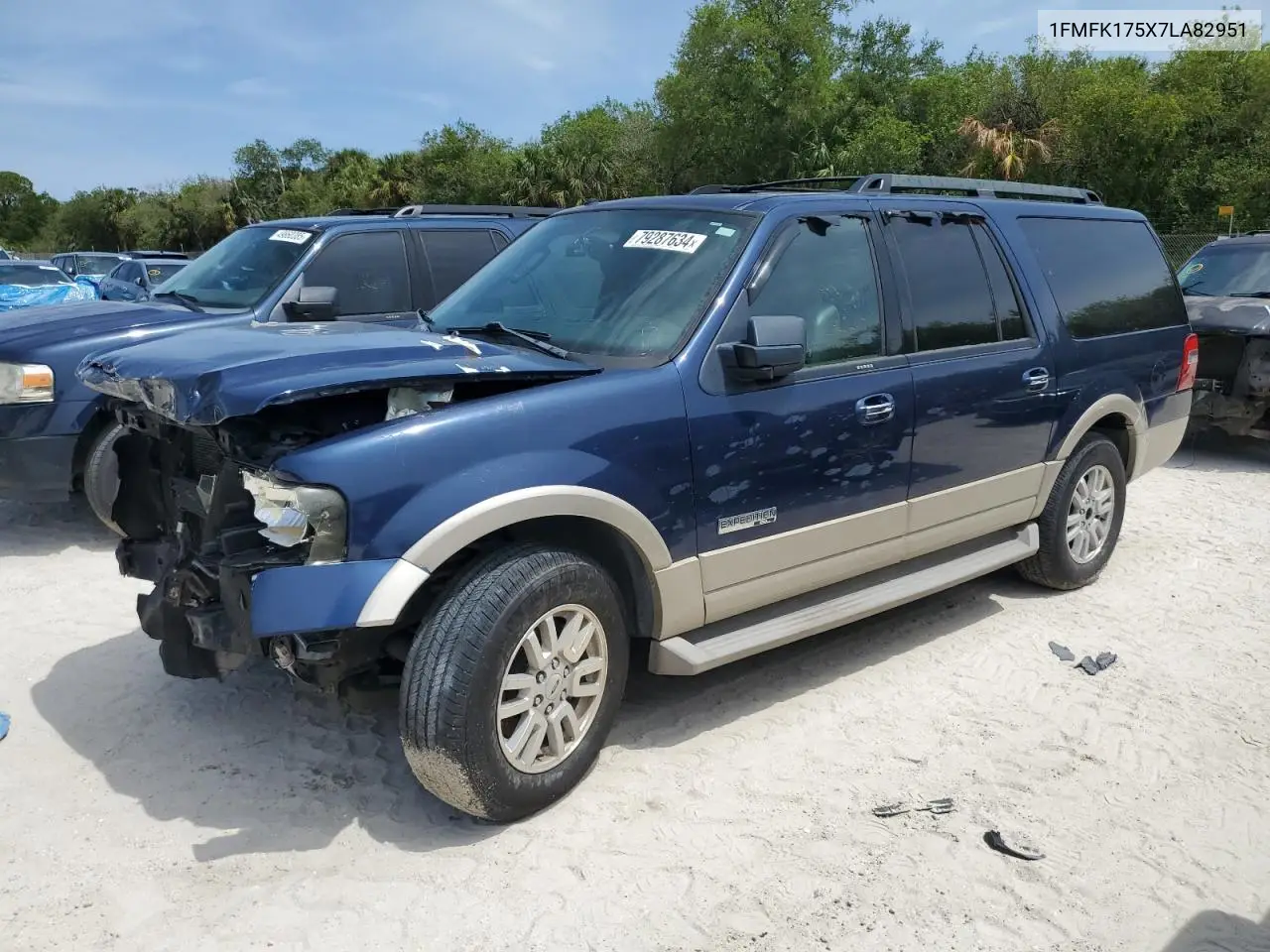 FORD EXPEDITION 2007, VIN 1FMFK175X7LA82951