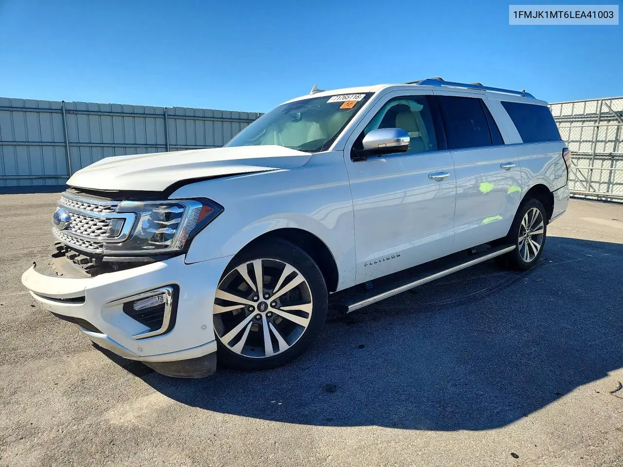 FORD EXPEDITION 2020, VIN 1FMJK1MT6LEA41003