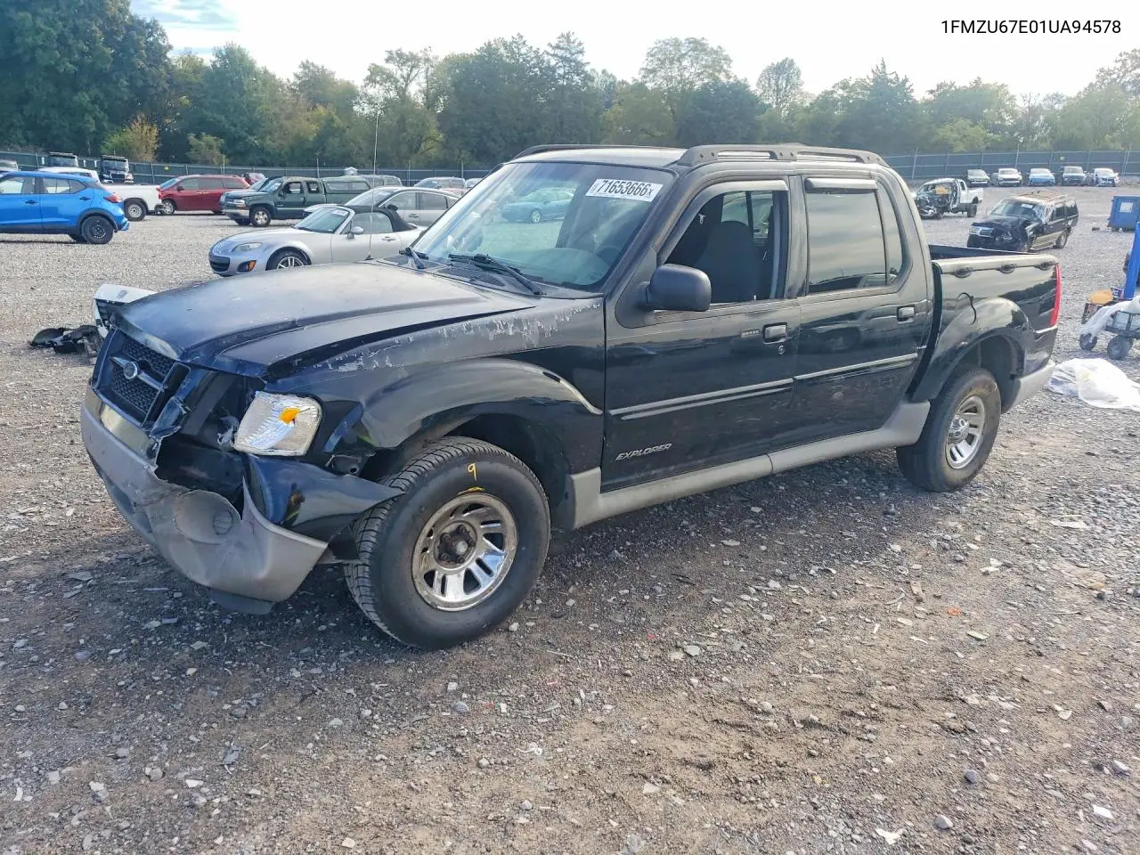 FORD EXPLORER SPORT TRAC 2001, VIN 1FMZU67E01UA94578