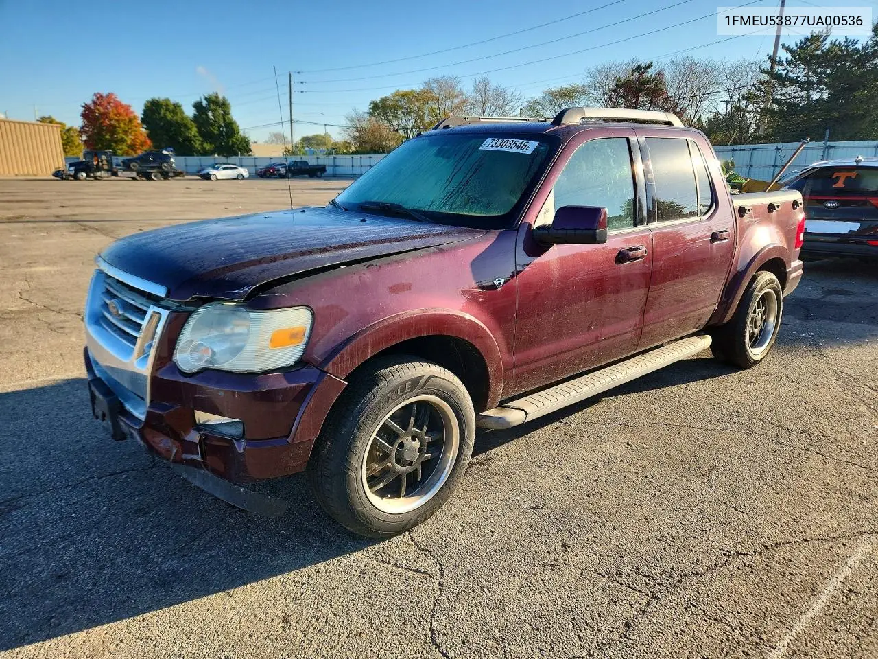 FORD EXPLORER SPORT TRAC 2007, VIN 1FMEU53877UA00536