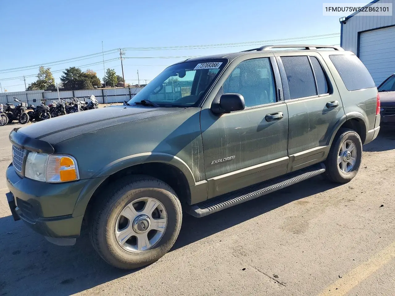 FORD EXPLORER 2002, VIN 1FMDU75W52ZB62101