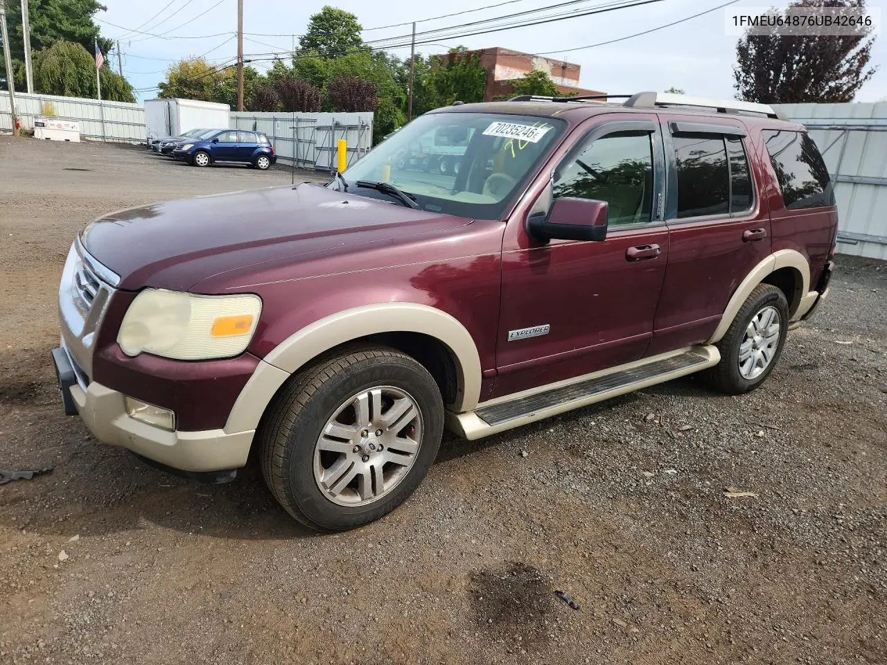 FORD EXPLORER 2006, VIN 1FMEU64876UB42646