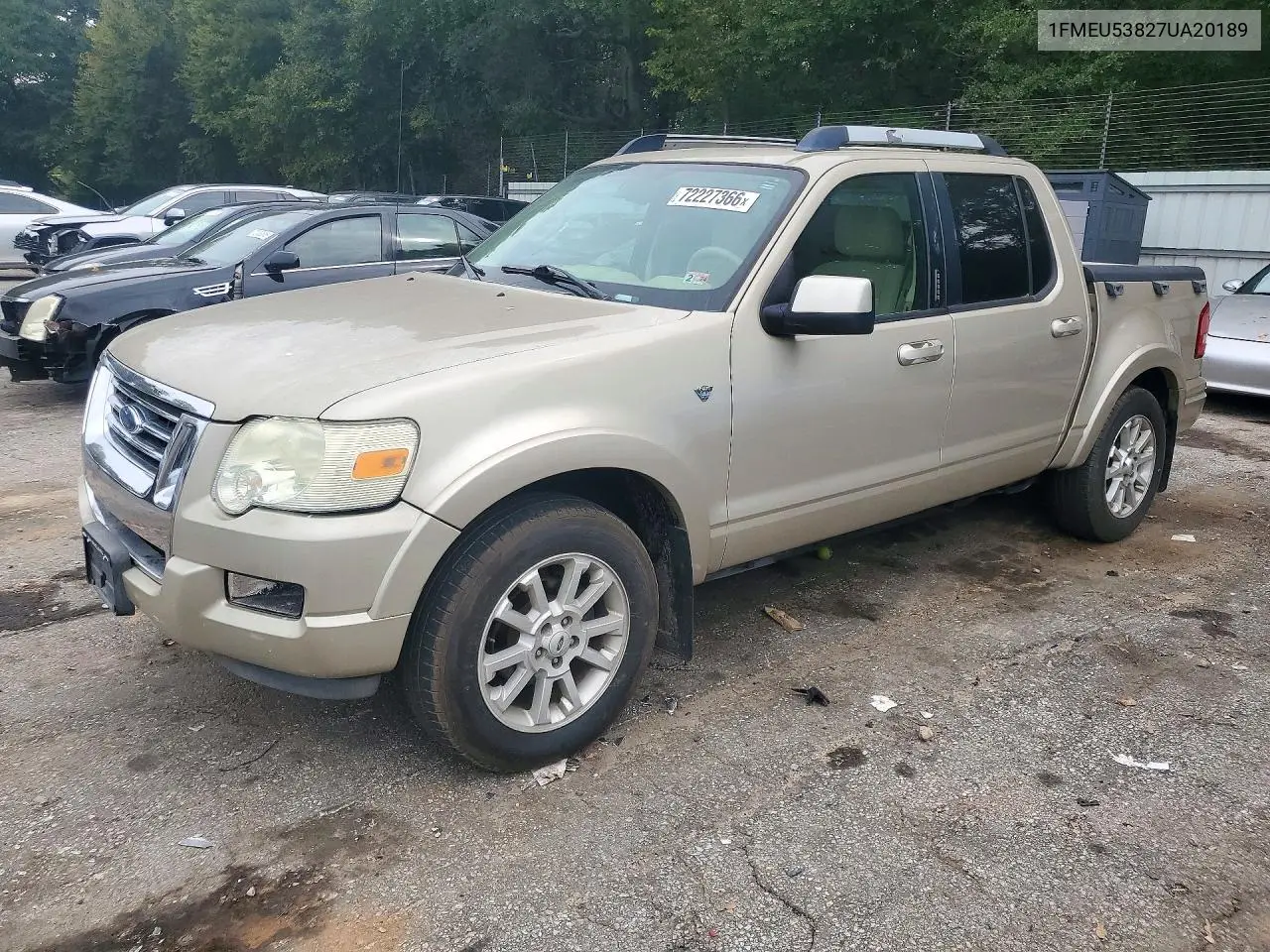 FORD EXPLORER 2007, VIN 1FMEU53827UA20189