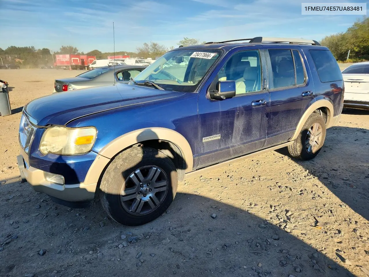 FORD EXPLORER 2007, VIN 1FMEU74E57UA83481