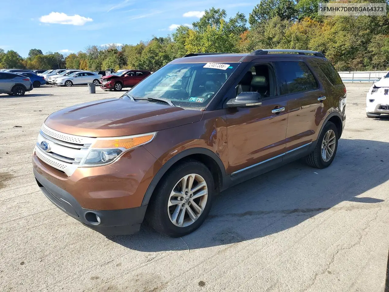 FORD EXPLORER 2011, VIN 1FMHK7D80BGA64373