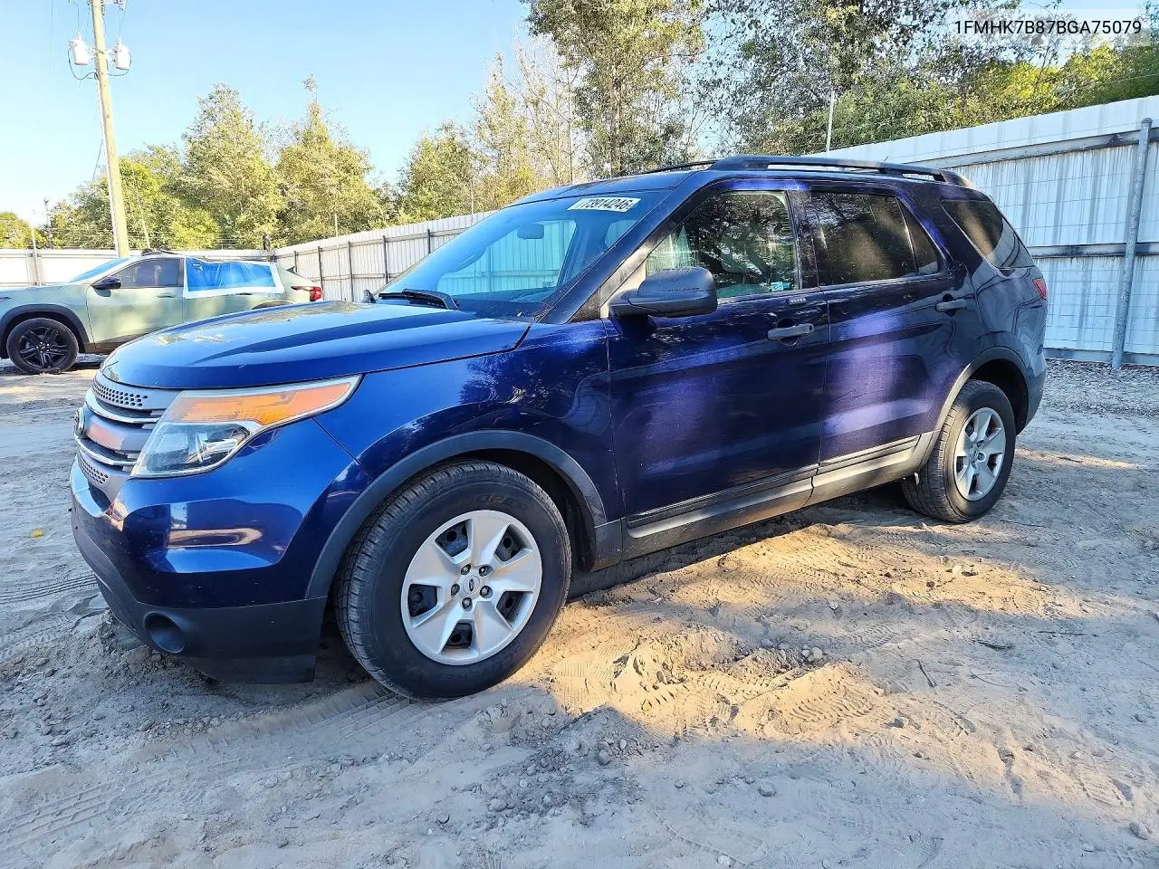 FORD EXPLORER 2011, VIN 1FMHK7B87BGA75079