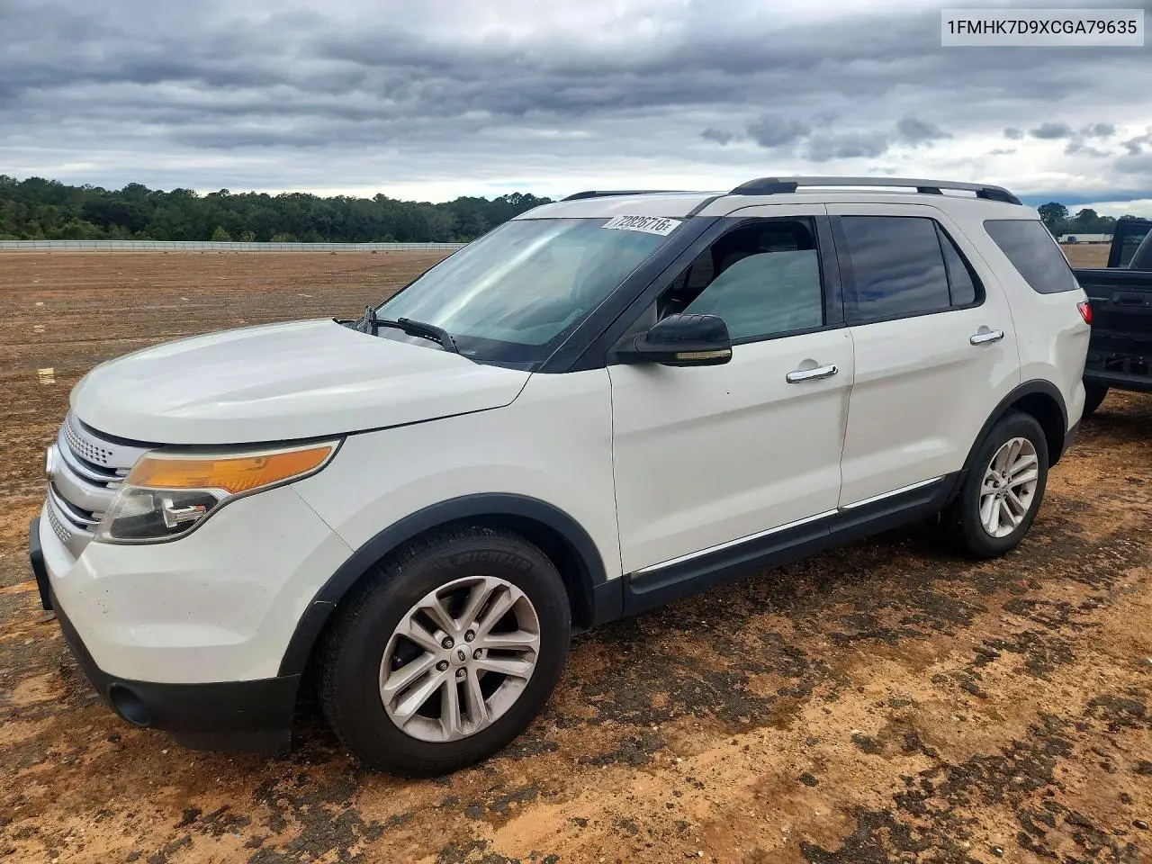 FORD EXPLORER 2012, VIN 1FMHK7D9XCGA79635