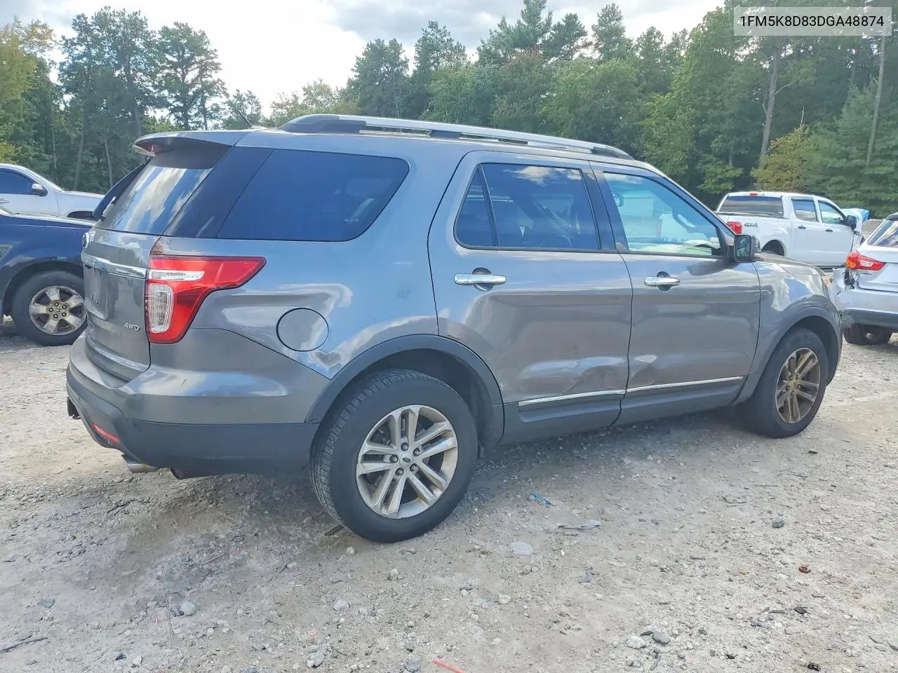 2013 FORD EXPLORER VIN 1FM5K8D83DGA48874 — фото 2