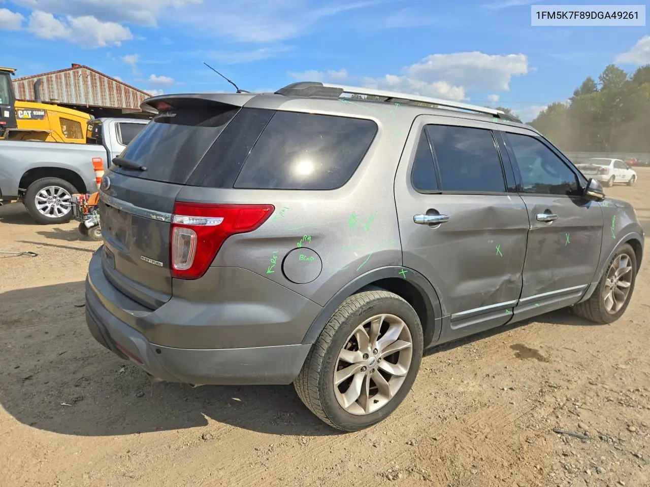 2013 FORD EXPLORER VIN 1FM5K7F89DGA49261 — фото 3