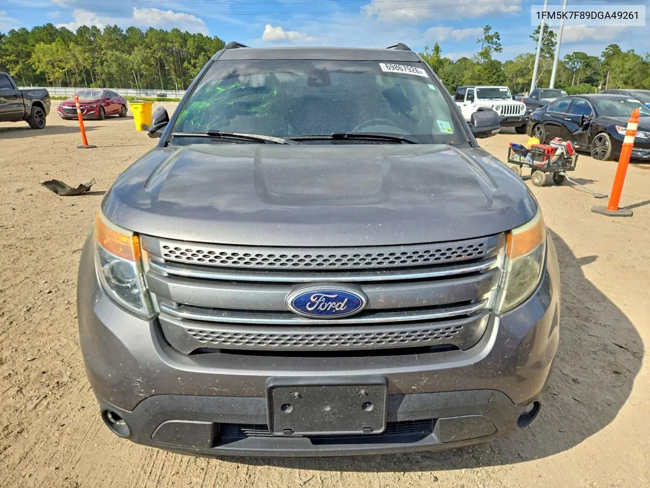 2013 FORD EXPLORER VIN 1FM5K7F89DGA49261 — фото 5