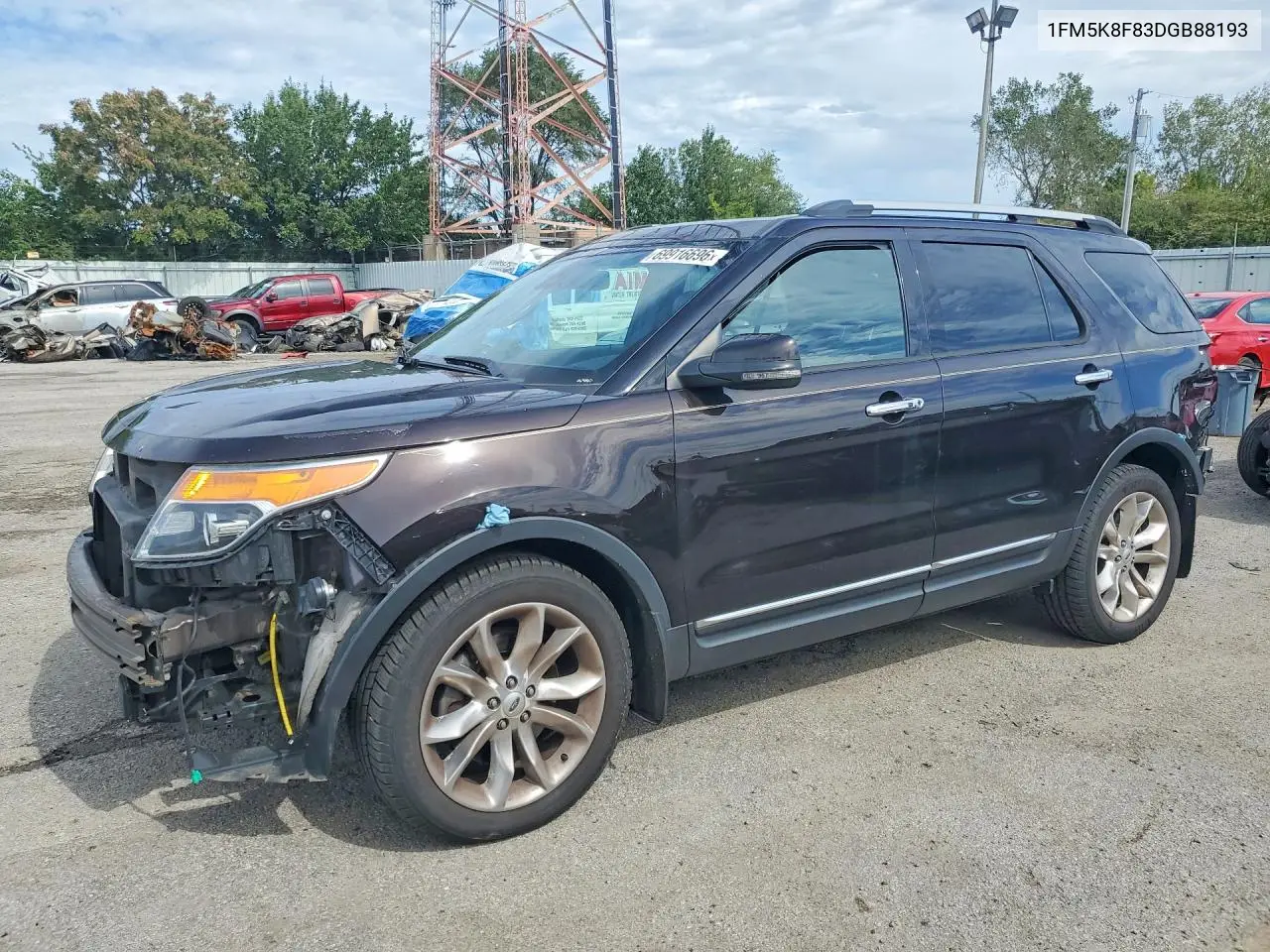 FORD EXPLORER 2013, VIN 1FM5K8F83DGB88193