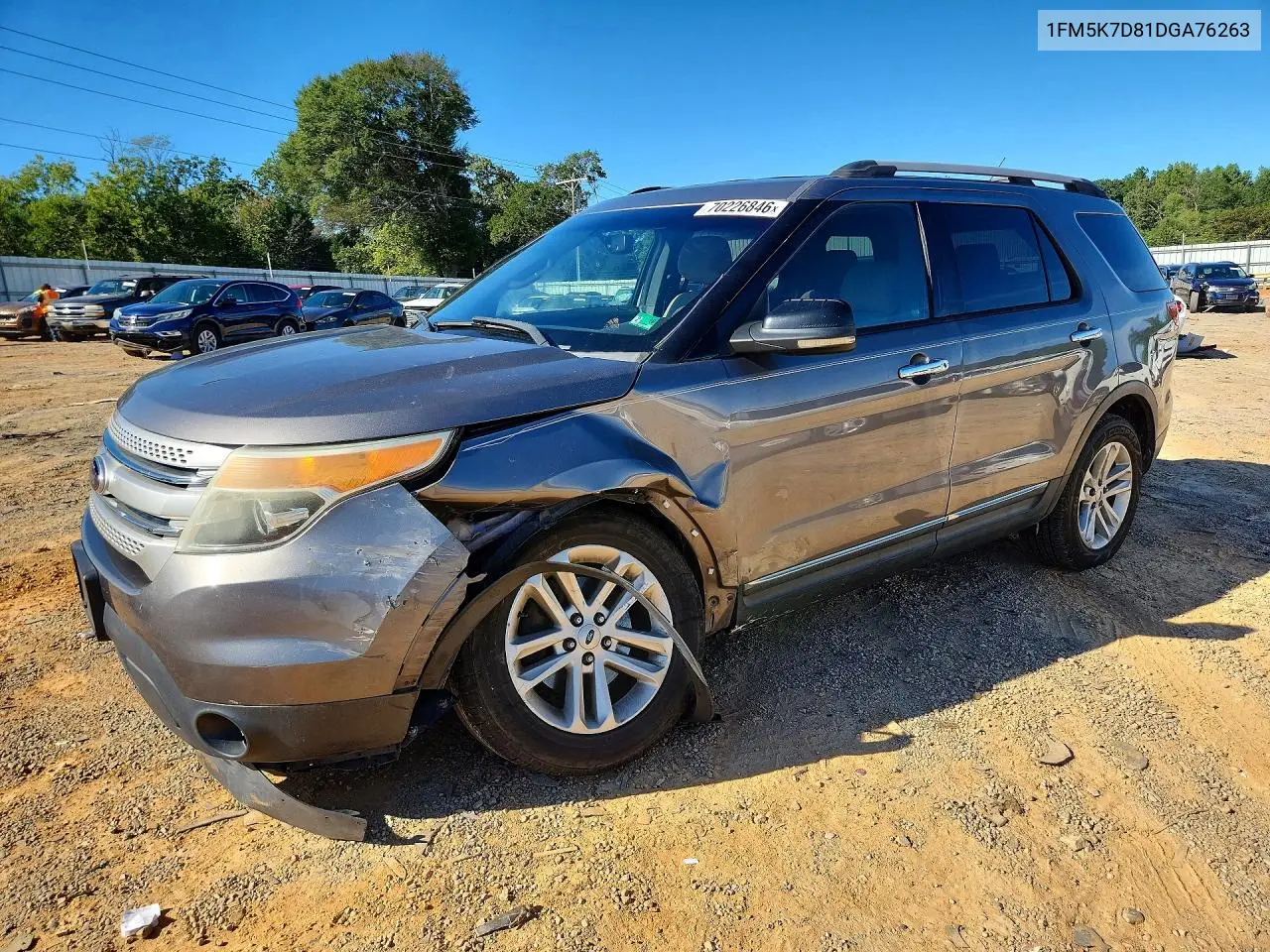 FORD EXPLORER 2013, VIN 1FM5K7D81DGA76263