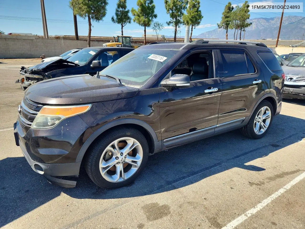 FORD EXPLORER 2013, VIN 1FM5K7F81DGC24893