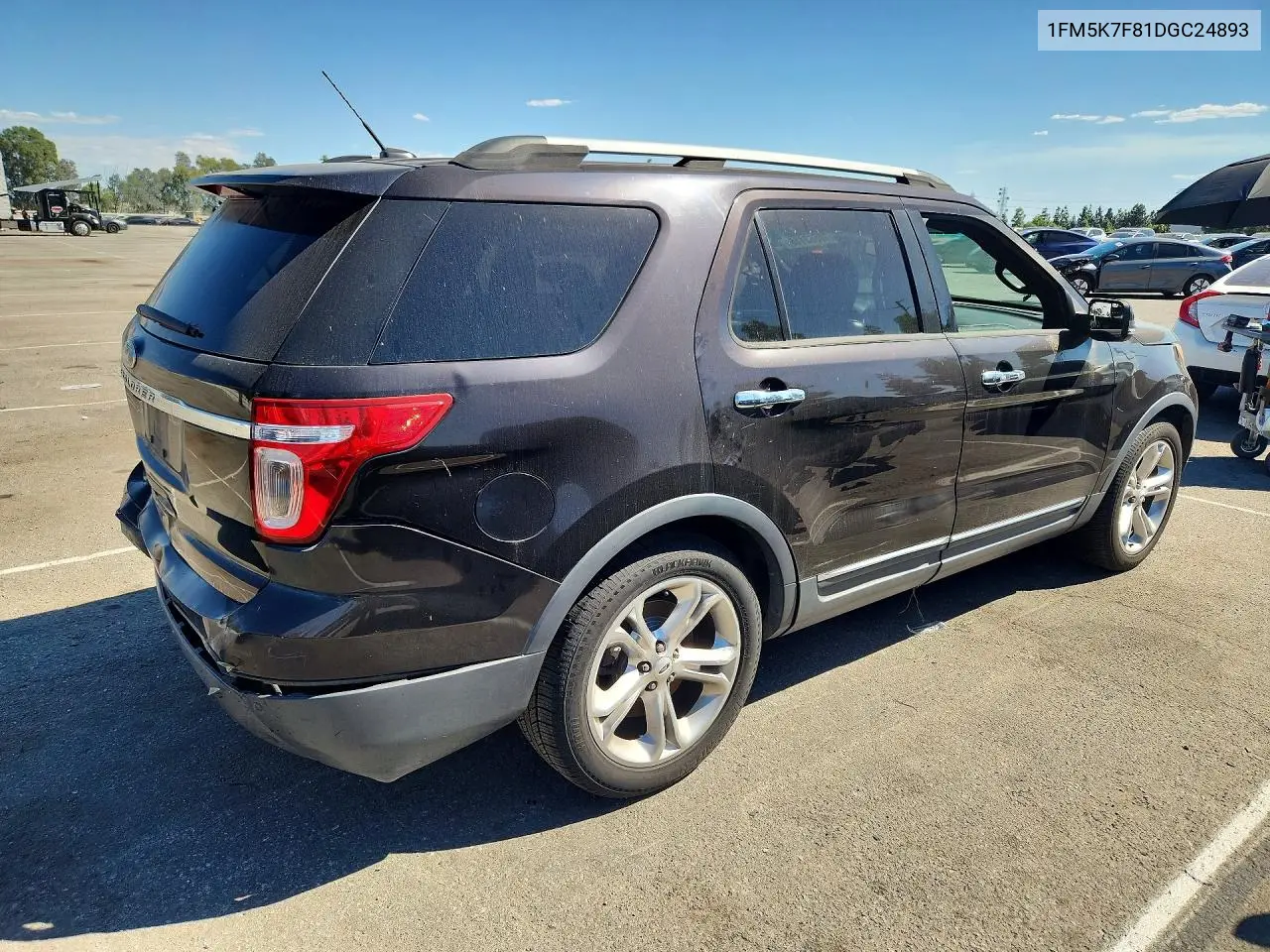 2013 FORD EXPLORER VIN 1FM5K7F81DGC24893 — фото 3