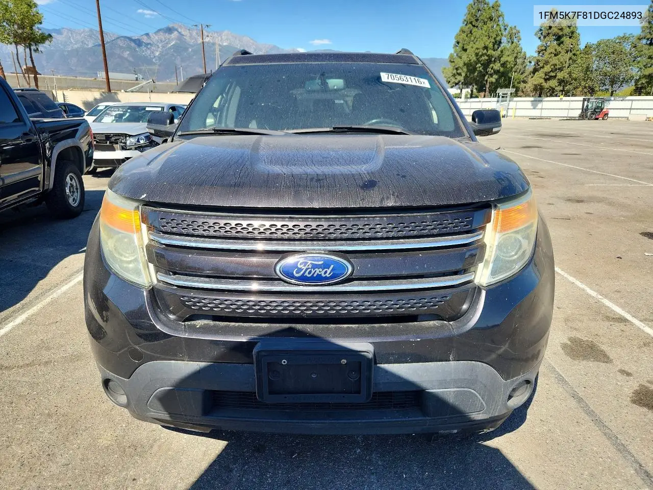 2013 FORD EXPLORER VIN 1FM5K7F81DGC24893 — фото 5