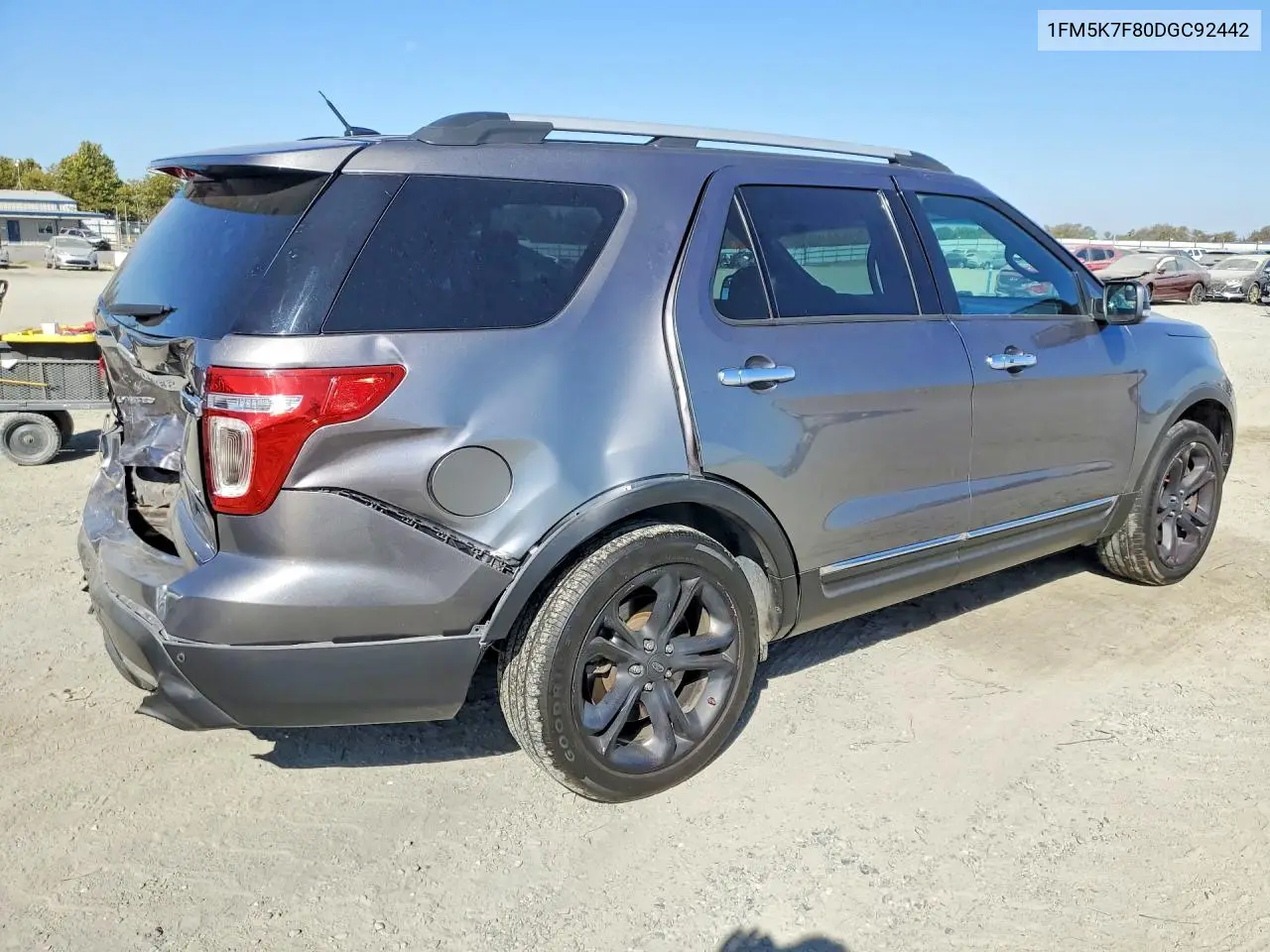 2013 FORD EXPLORER VIN 1FM5K7F80DGC92442 — фото 3