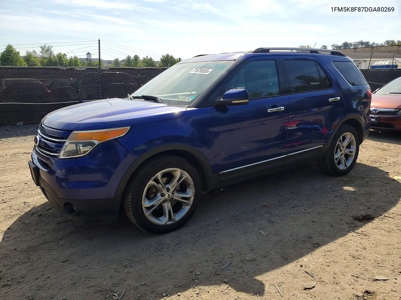 2013 FORD EXPLORER VIN 1FM5K8F87DGA80269 — фото 2