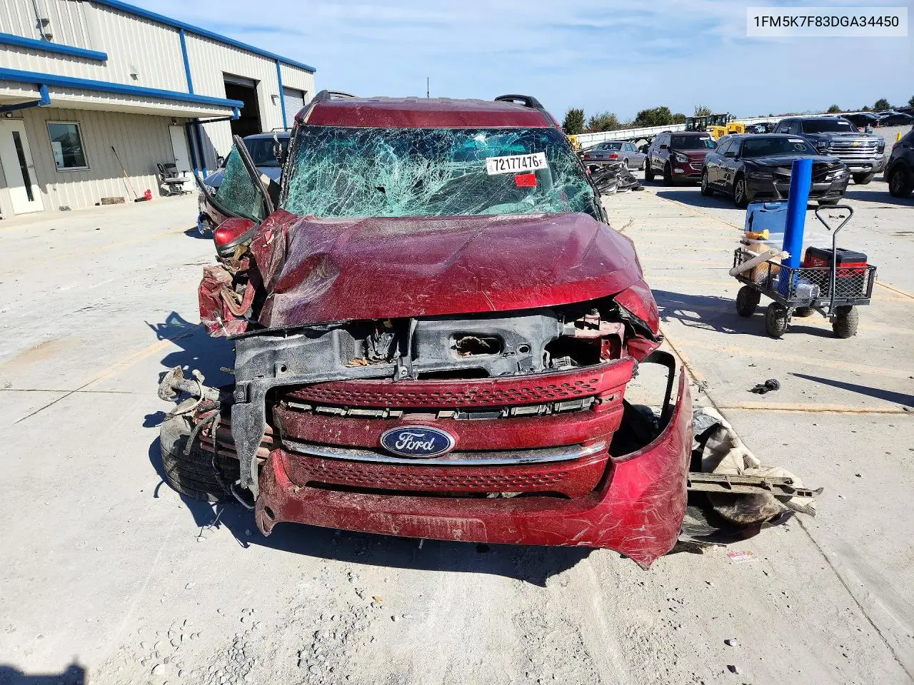 2013 FORD EXPLORER VIN 1FM5K7F83DGA34450 — фото 5