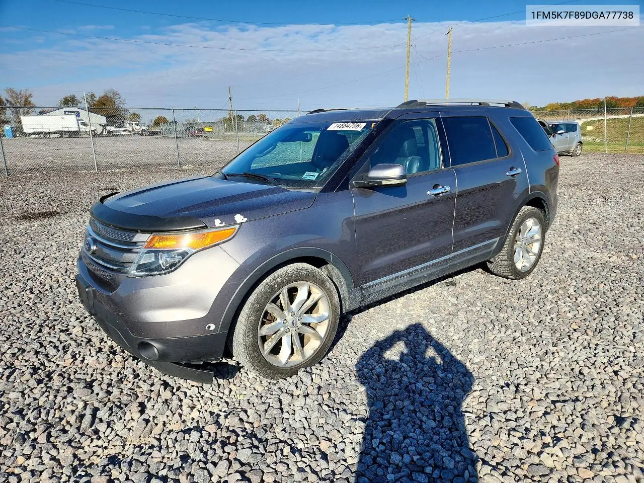 FORD EXPLORER 2013, VIN 1FM5K7F89DGA77738