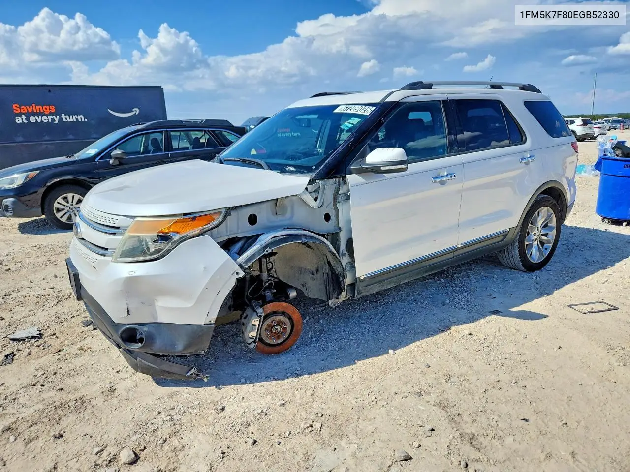 FORD EXPLORER 2014, VIN 1FM5K7F80EGB52330