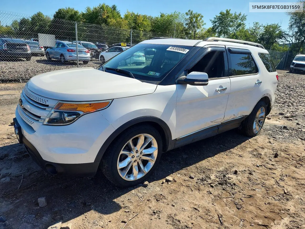 FORD EXPLORER 2014, VIN 1FM5K8F87EGB31559