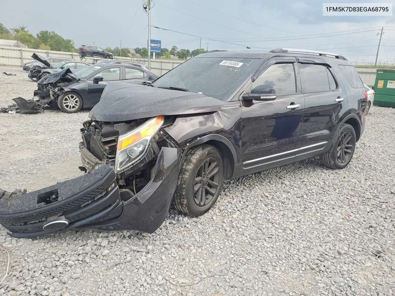 FORD EXPLORER 2014, VIN 1FM5K7D83EGA68795