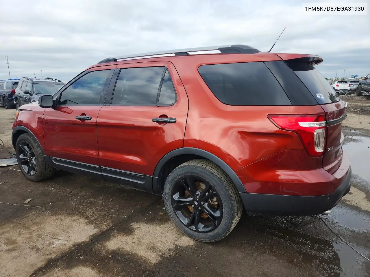2014 FORD EXPLORER VIN 1FM5K7D87EGA31930 — фото 2