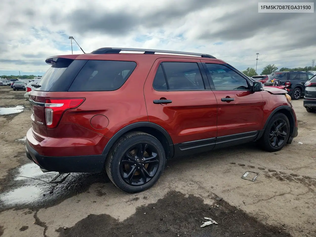 2014 FORD EXPLORER VIN 1FM5K7D87EGA31930 — фото 3
