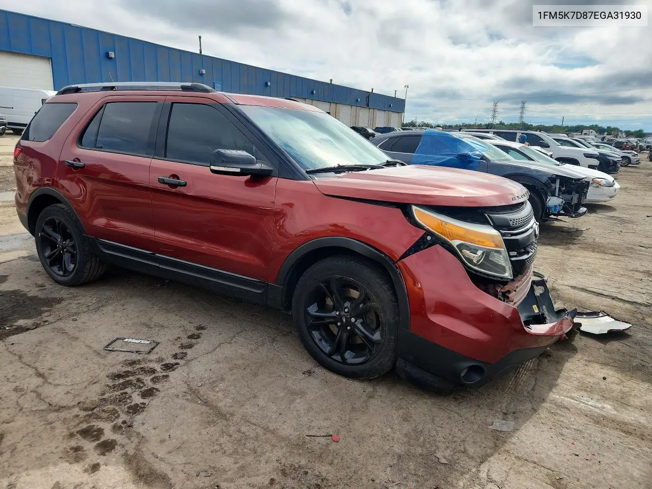 2014 FORD EXPLORER VIN 1FM5K7D87EGA31930 — фото 4