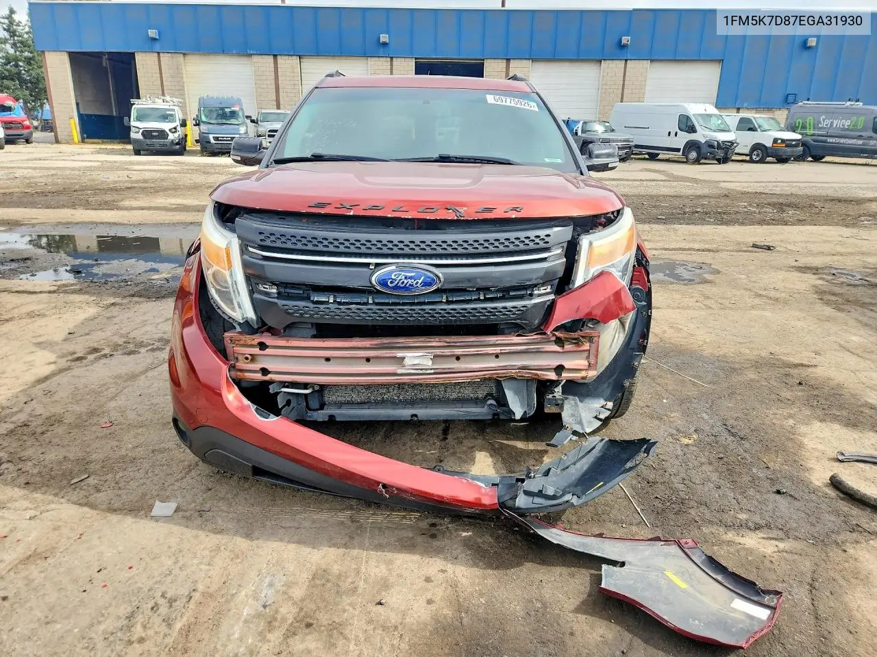2014 FORD EXPLORER VIN 1FM5K7D87EGA31930 — фото 5