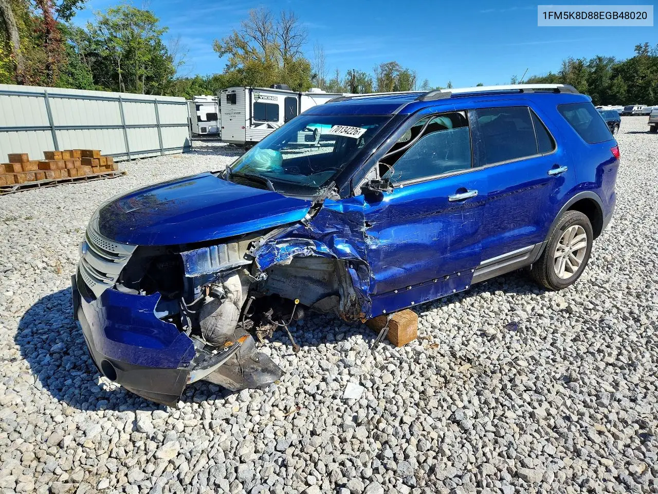 FORD EXPLORER 2014, VIN 1FM5K8D88EGB48020