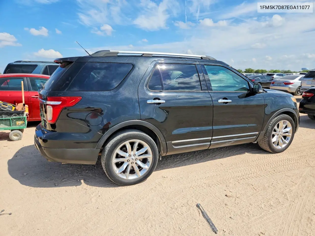 2014 FORD EXPLORER VIN 1FM5K7D87EGA11077 — фото 3