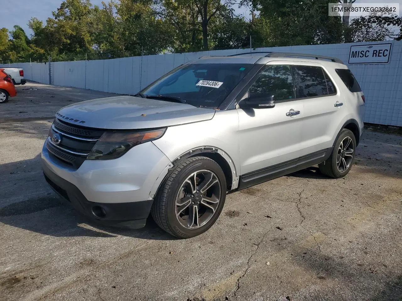 FORD EXPLORER 2014, VIN 1FM5K8GTXEGC32842