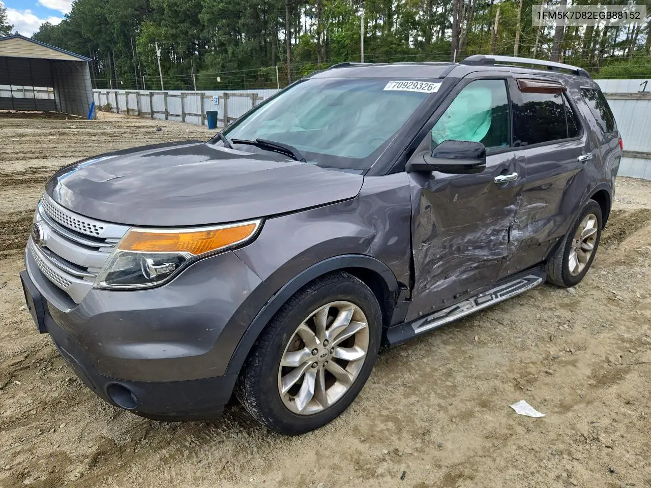 FORD EXPLORER 2014, VIN 1FM5K7D82EGB88152