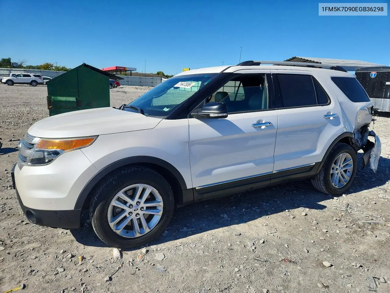 FORD EXPLORER 2014, VIN 1FM5K7D90EGB36298