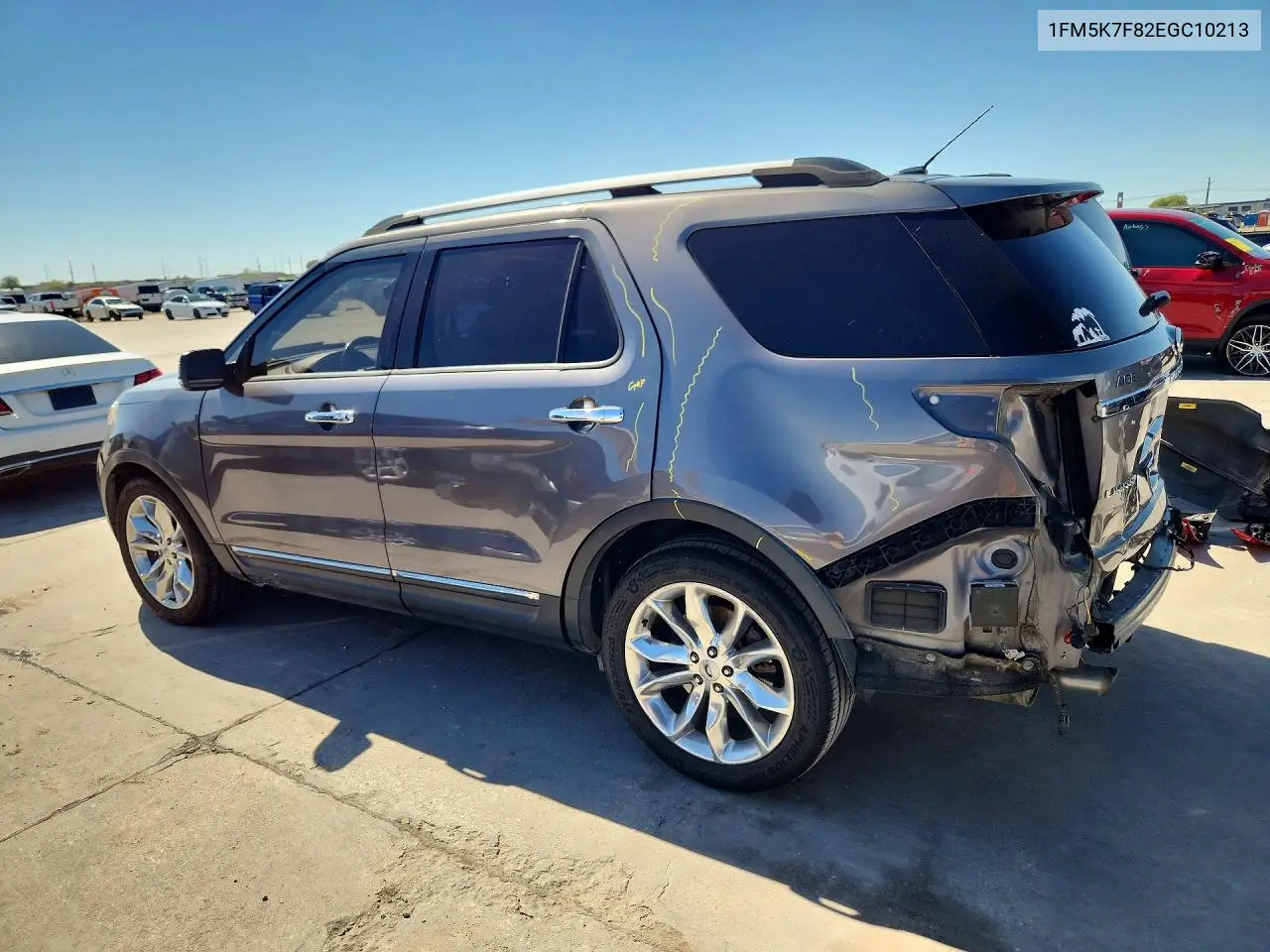 2014 FORD EXPLORER VIN 1FM5K7F82EGC10213 — фото 2