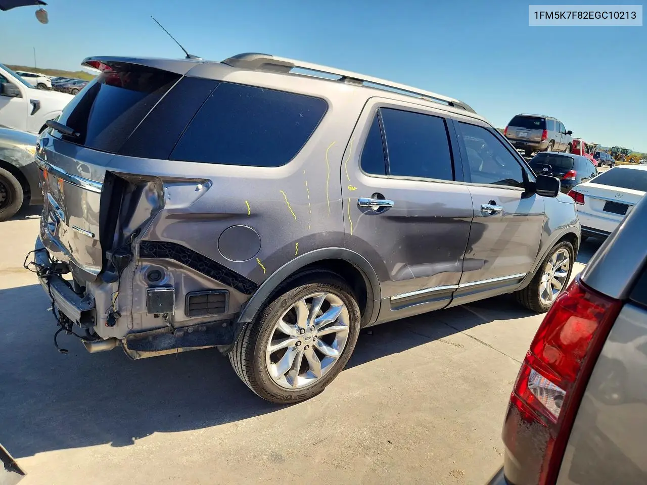 2014 FORD EXPLORER VIN 1FM5K7F82EGC10213 — фото 3