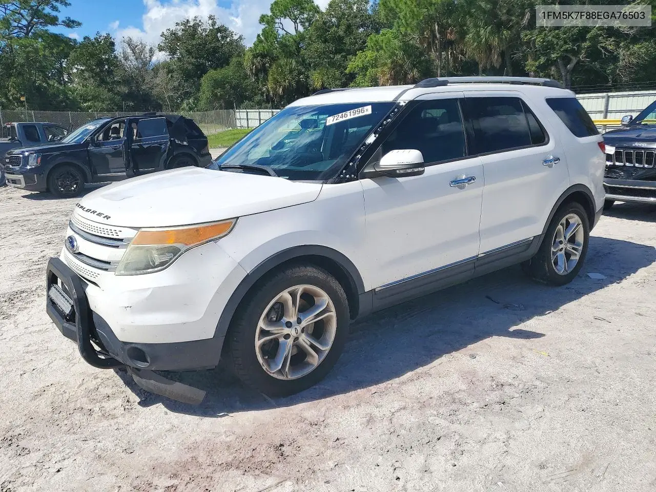 FORD EXPLORER 2014, VIN 1FM5K7F88EGA76503