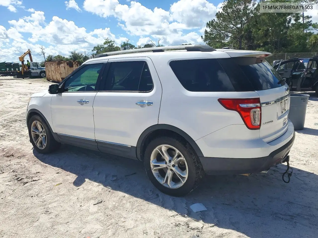 2014 FORD EXPLORER VIN 1FM5K7F88EGA76503 — фото 2