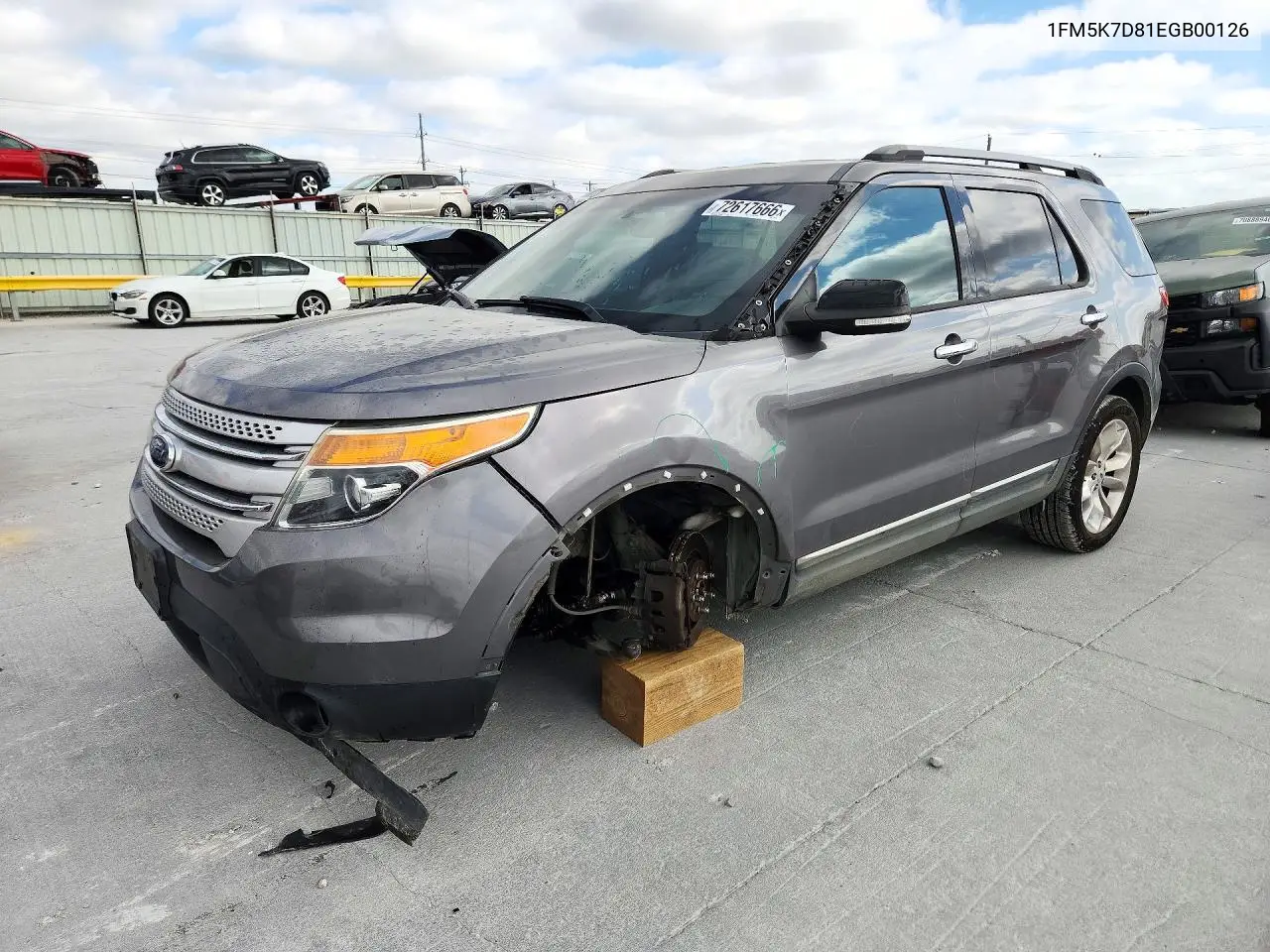 FORD EXPLORER 2014, VIN 1FM5K7D81EGB00126