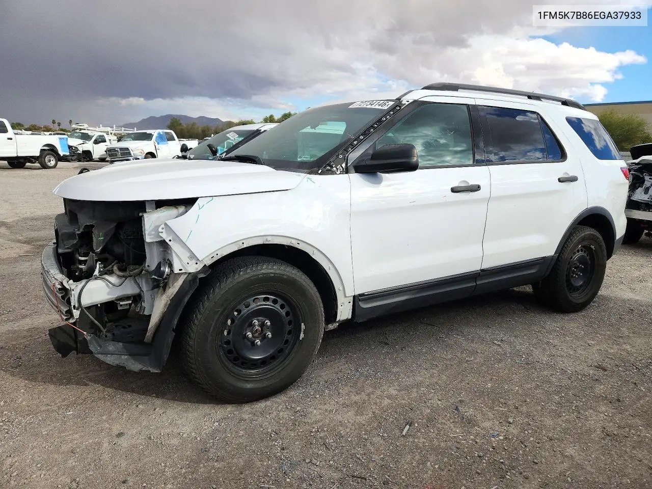 FORD EXPLORER 2014, VIN 1FM5K7B86EGA37933