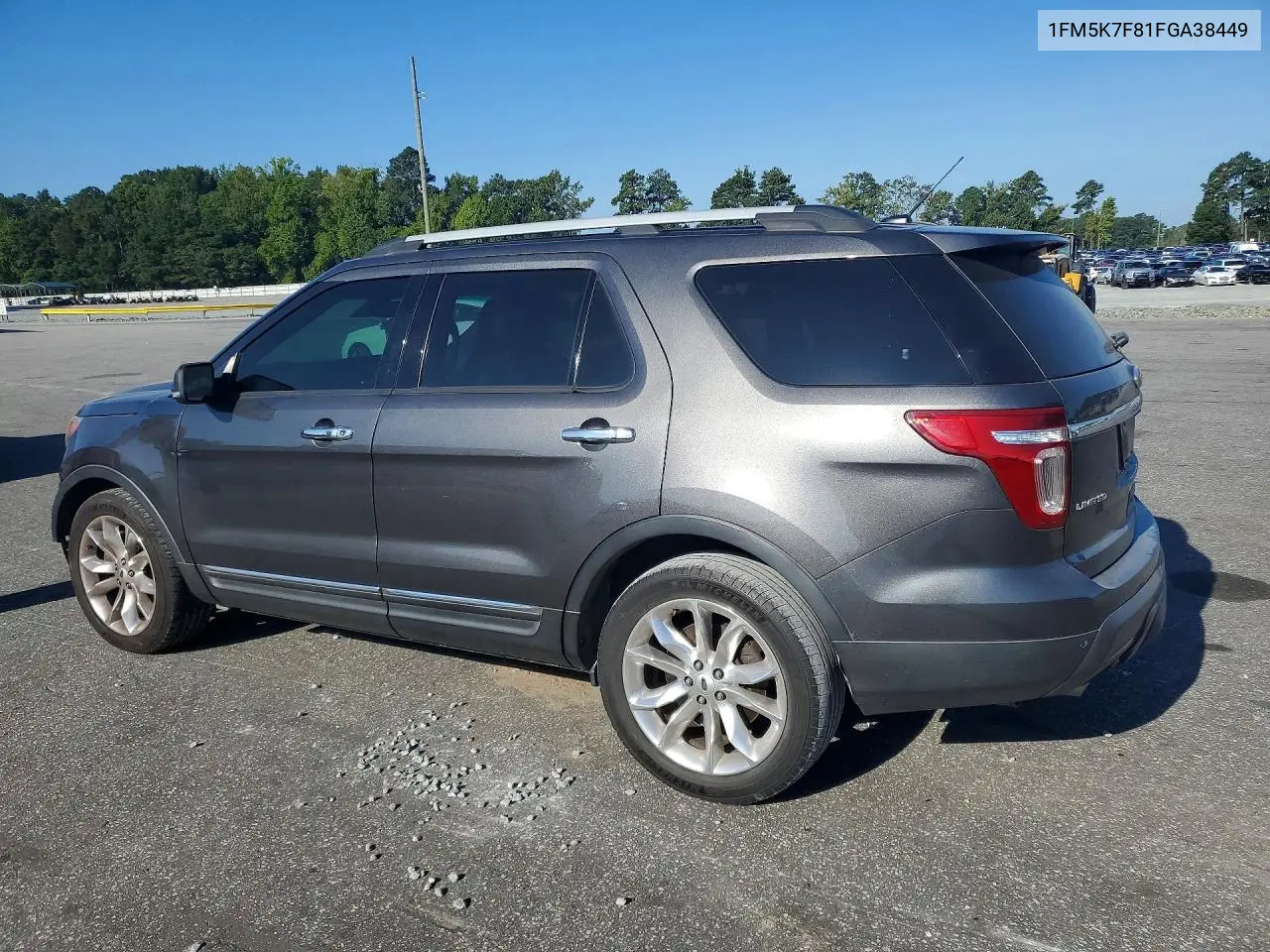 2015 FORD EXPLORER VIN 1FM5K7F81FGA38449 — фото 2