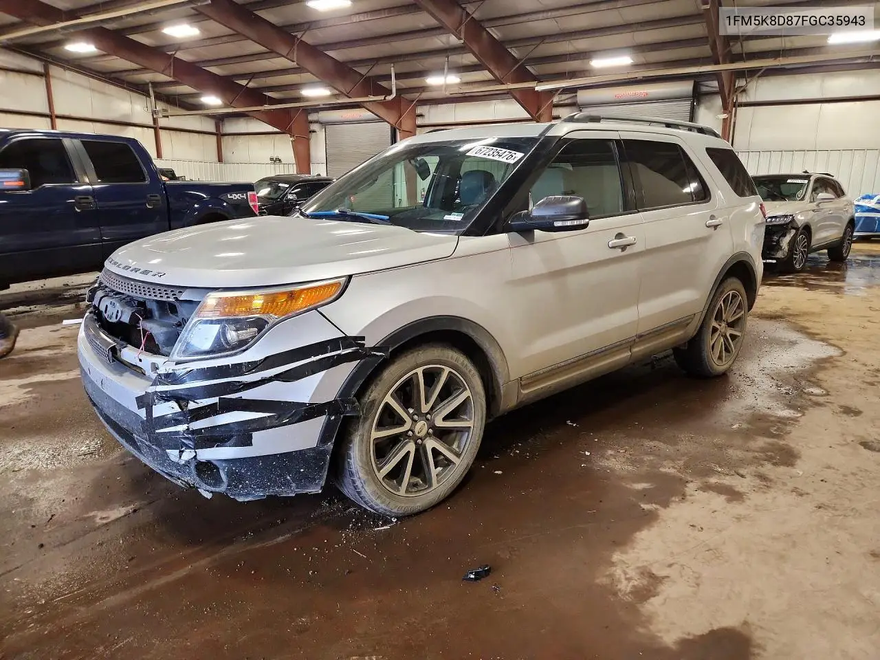 FORD EXPLORER 2015, VIN 1FM5K8D87FGC35943