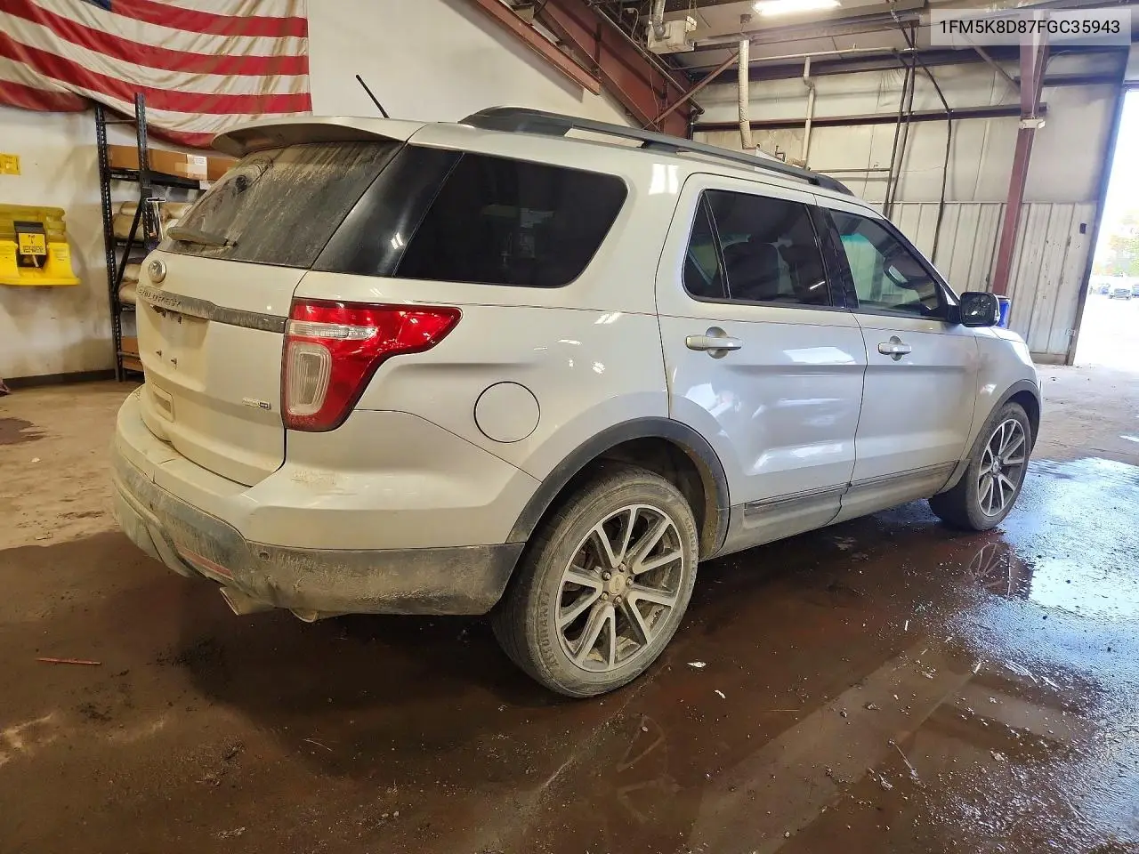 2015 FORD EXPLORER VIN 1FM5K8D87FGC35943 — фото 3